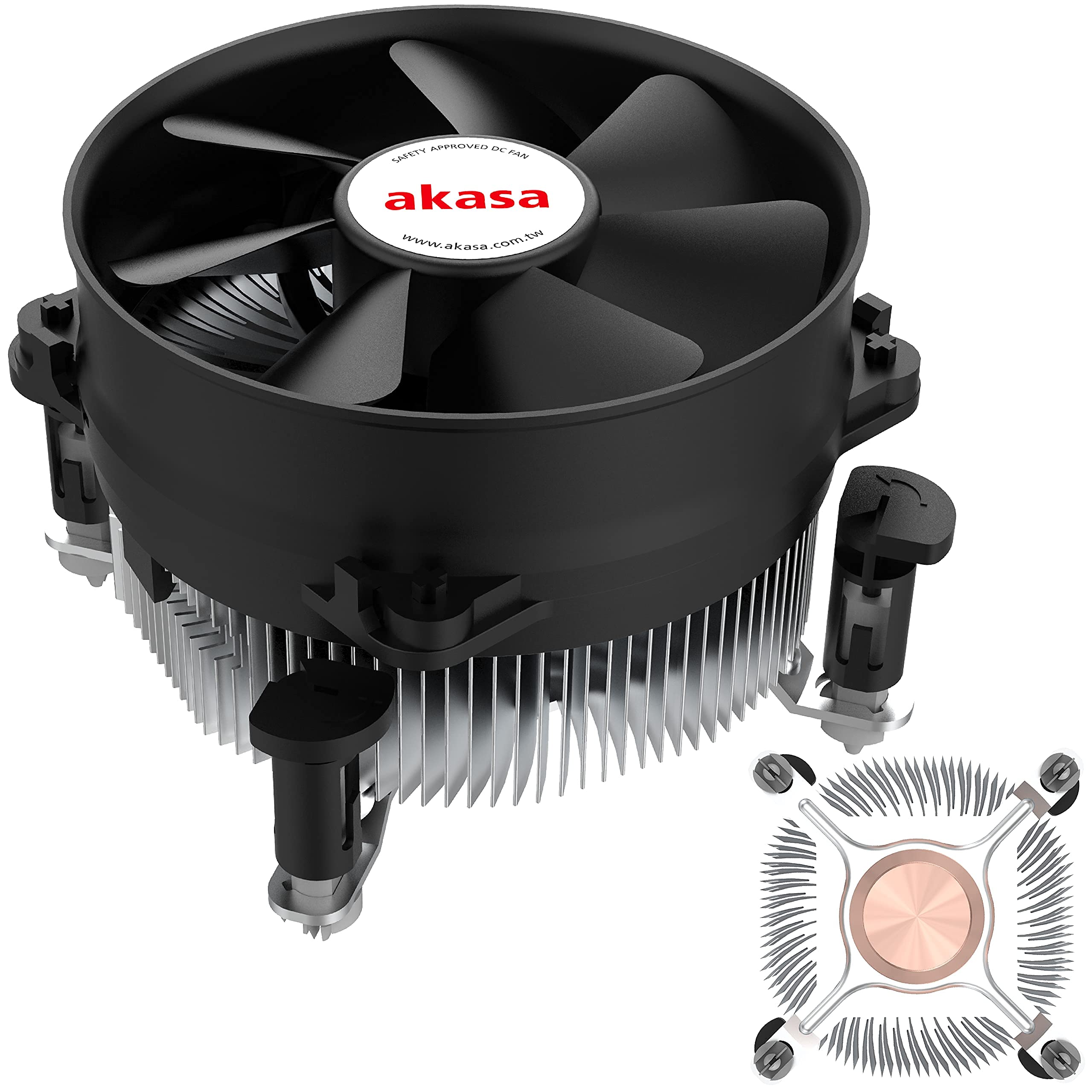Amazon.com: Akasa Copper Core Value CPU Cooler | Low Noise PWM Fan